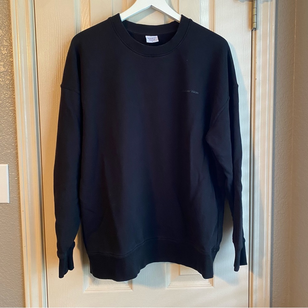 EUC Outdoor Voices Pickup Crewneck in Black, Size Medium
